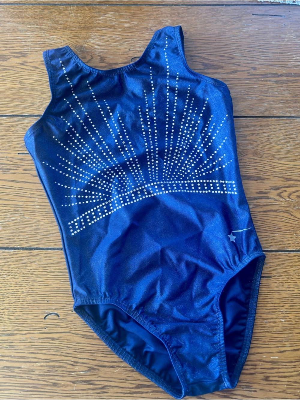 Girls' Hollywood Navy Destira Leotard EUC